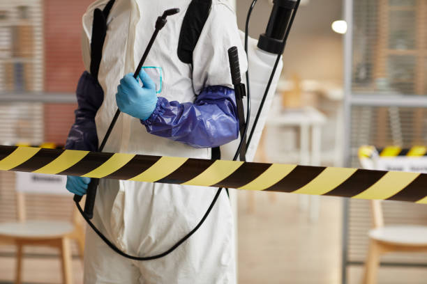 Professional Biohazard Cleanup technician working in Strafford, NH